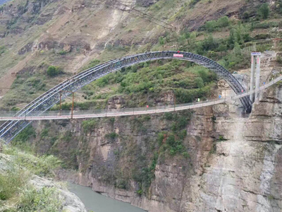四川布拖馮家坪金沙江溜索改橋