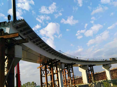 東莞立沙島互通工程鋼箱梁