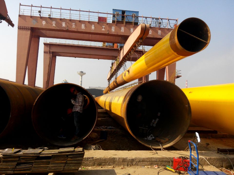 海上風電78米長鋼管樁(圖2)