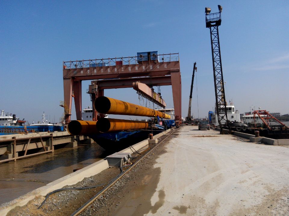 海上風電78米長鋼管樁(圖3)