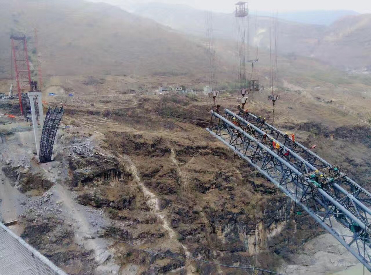 四川布拖馮家坪金沙江溜索改橋(圖2)